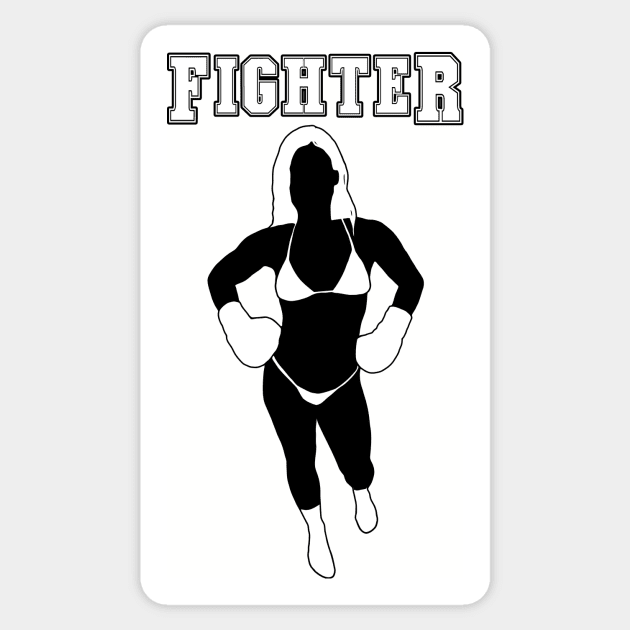 Fighter (Girl - Boxing) Sticker by media319